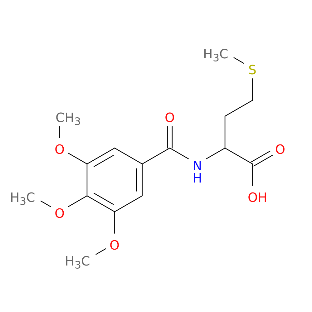 4-(methylsulfanyl)-2-[(3,4,5-trimethoxyphenyl)formamido]butanoic acid