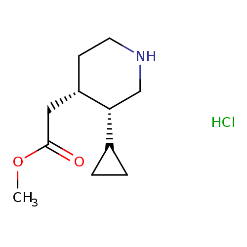 methyl2-[(3R,4S)-3-cyclopropylpiperidin-4-yl]acetatehydrochloride