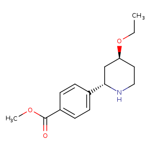 Benzoic acid, 4-[(2S,4S)-4-ethoxy-2-piperidinyl]-, methyl ester