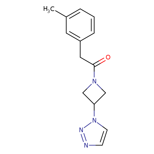 2-(3-methylphenyl)-1-[3-(1H-1,2,3-triazol-1-yl)azetidin-1-yl]ethan-1-one
