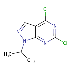 1H-Pyrazolo[3,4-d]pyrimidine, 4,6-dichloro-1-(1-methylethyl)-