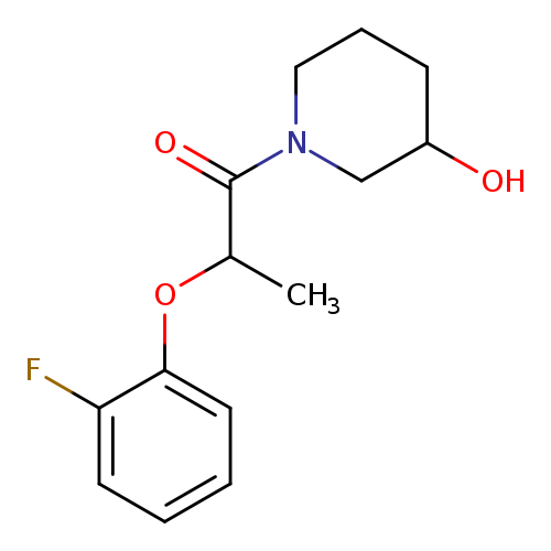 2-(2-fluorophenoxy)-1-(3-hydroxypiperidin-1-yl)propan-1-one