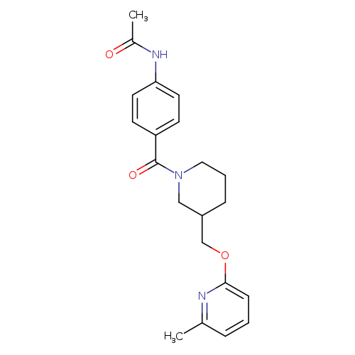 N-[4-(3-{[(6-methylpyridin-2-yl)oxy]methyl}piperidine-1-carbonyl)phenyl]acetamide