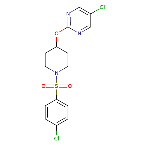 5-chloro-2-{[1-(4-chlorobenzenesulfonyl)piperidin-4-yl]oxy}pyrimidine