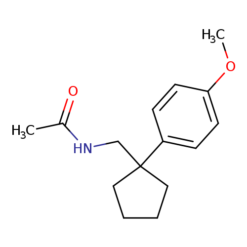 N-{[1-(4-methoxyphenyl)cyclopentyl]methyl}acetamide