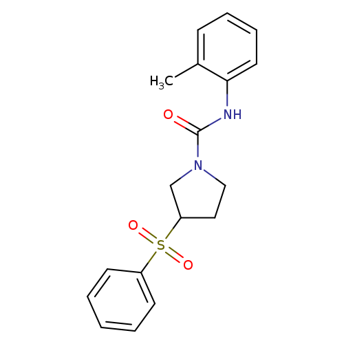 3-(benzenesulfonyl)-N-(2-methylphenyl)pyrrolidine-1-carboxamide