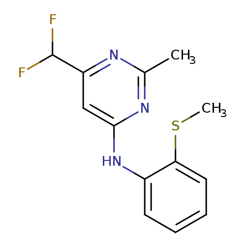 6-(difluoromethyl)-2-methyl-N-[2-(methylsulfanyl)phenyl]pyrimidin-4-amine
