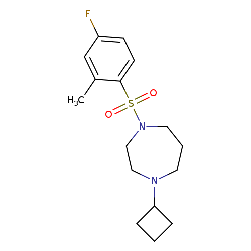 1-cyclobutyl-4-(4-fluoro-2-methylbenzenesulfonyl)-1,4-diazepane