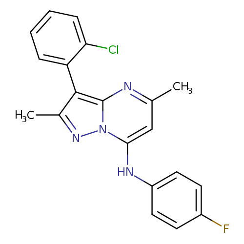 3-(2-chlorophenyl)-N-(4-fluorophenyl)-2,5-dimethylpyrazolo[1,5-a]pyrimidin-7-amine