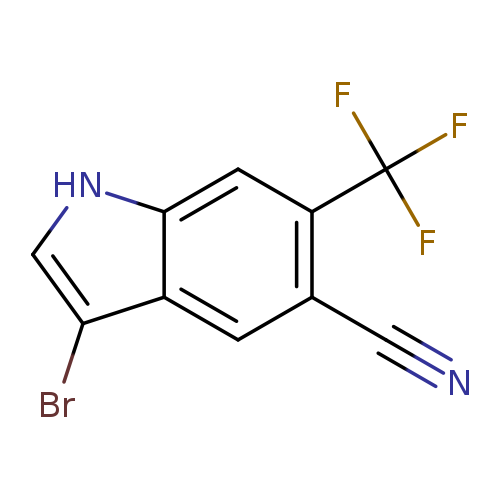 3-Bromo-6-(trifluoromethyl)-1h-indole-5-carbonitrile