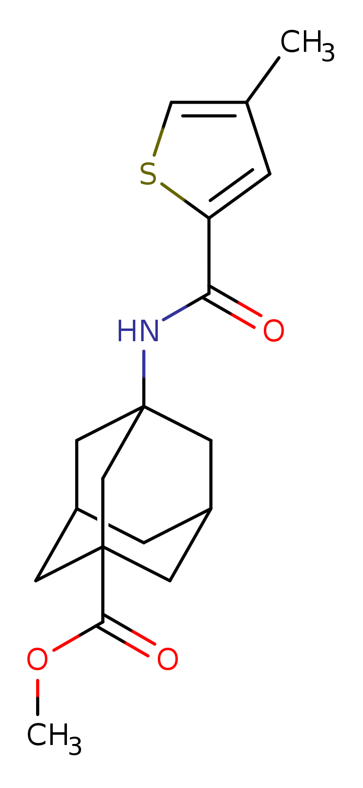 methyl 3-(4-methylthiophene-2-amido)adamantane-1-carboxylate