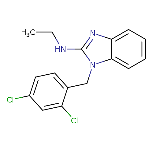 1-[(2,4-dichlorophenyl)methyl]-N-ethyl-1H-1,3-benzodiazol-2-amine