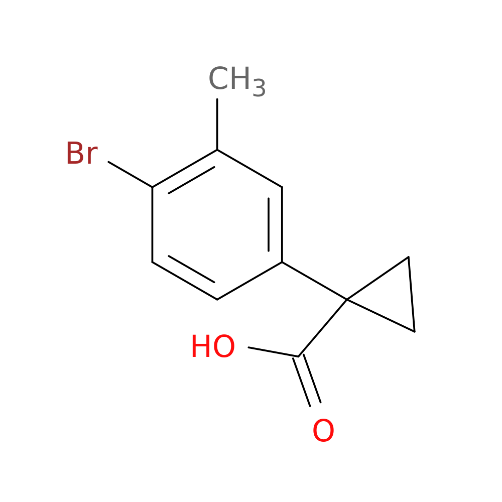 1-(4-Bromo-3-methylphenyl)cyclopropane-1-carboxylic acid