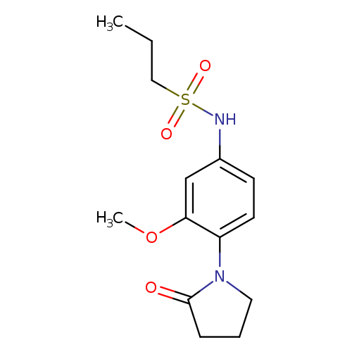 N-[3-methoxy-4-(2-oxopyrrolidin-1-yl)phenyl]propane-1-sulfonamide
