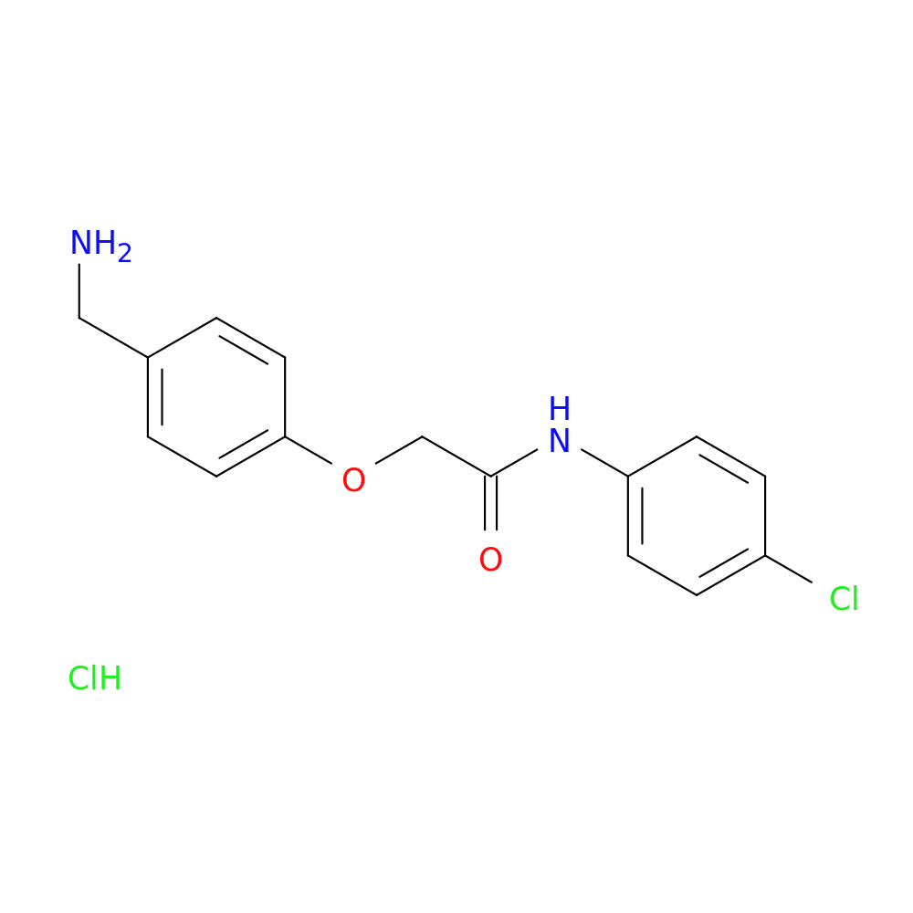 2-[4-(aminomethyl)phenoxy]-N-(4-chlorophenyl)acetamide hydrochloride