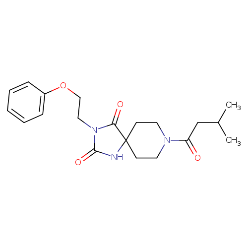 8-(3-methylbutanoyl)-3-(2-phenoxyethyl)-1,3,8-triazaspiro[4.5]decane-2,4-dione