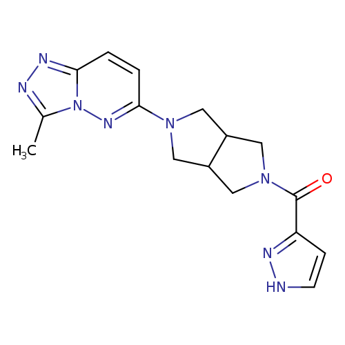 3-(5-{3-methyl-[1,2,4]triazolo[4,3-b]pyridazin-6-yl}-octahydropyrrolo[3,4-c]pyrrole-2-carbonyl)-1H-pyrazole