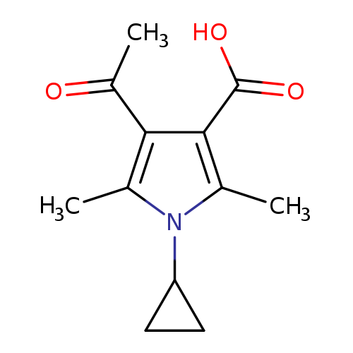 4-Acetyl-1-cyclopropyl-2,5-dimethyl-1H-pyrrole-3-carboxylic acid