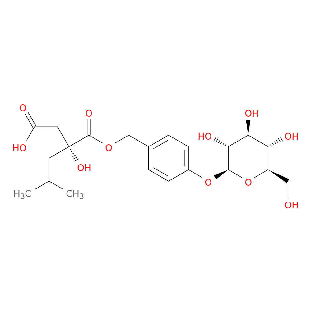4-[[[(2R)-2-(Carboxymethyl)-2-hydroxy-4-methyl-1-oxopentyl]oxy]methyl]phenyl β-D-glucopyranoside