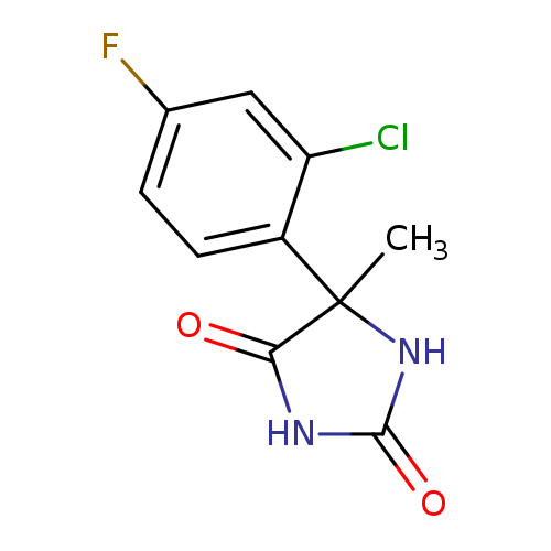 5-(2-chloro-4-fluorophenyl)-5-methylimidazolidine-2,4-dione