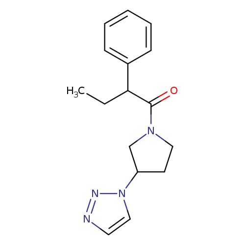 2-phenyl-1-[3-(1H-1,2,3-triazol-1-yl)pyrrolidin-1-yl]butan-1-one
