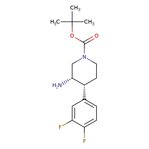 rac-tert-butyl (3R,4S)-3-amino-4-(3,4-difluorophenyl)piperidine-1-carboxylate, cis