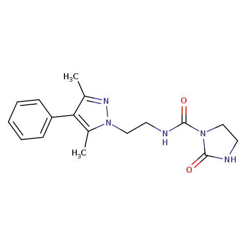 N-[2-(3,5-dimethyl-4-phenyl-1H-pyrazol-1-yl)ethyl]-2-oxoimidazolidine-1-carboxamide