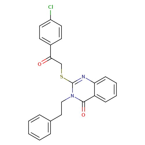 2-{[2-(4-chlorophenyl)-2-oxoethyl]sulfanyl}-3-(2-phenylethyl)-3,4-dihydroquinazolin-4-one