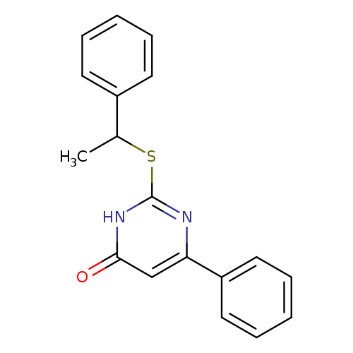 6-phenyl-2-[(1-phenylethyl)sulfanyl]-3,4-dihydropyrimidin-4-one
