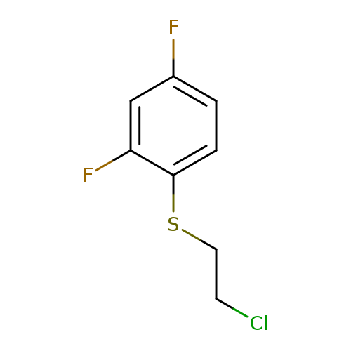 1-[(2-chloroethyl)sulfanyl]-2,4-difluorobenzene