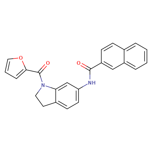 N-[1-(furan-2-carbonyl)-2,3-dihydro-1H-indol-6-yl]naphthalene-2-carboxamide