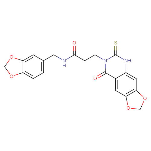 N-[(2H-1,3-benzodioxol-5-yl)methyl]-3-{8-oxo-6-sulfanylidene-2H,5H,6H,7H,8H-[1,3]dioxolo[4,5-g]quinazolin-7-yl}propanamide