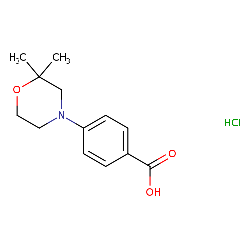 4-(2,2-dimethylmorpholin-4-yl)benzoic acid hydrochloride