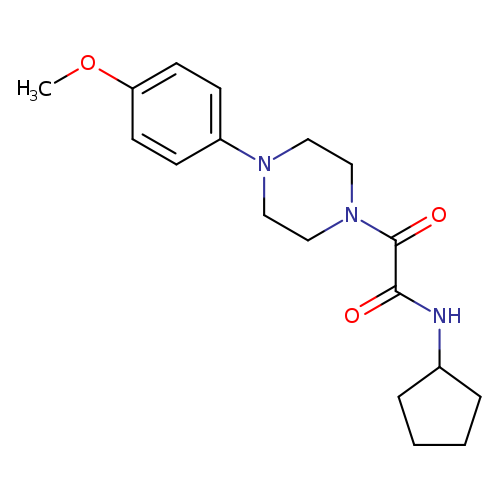 N-cyclopentyl-2-[4-(4-methoxyphenyl)piperazin-1-yl]-2-oxoacetamide