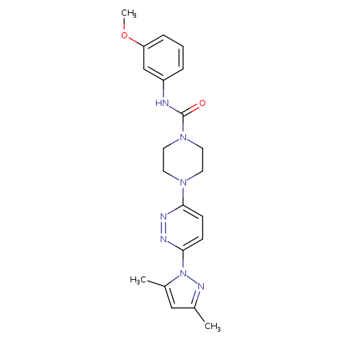 4-[6-(3,5-dimethyl-1H-pyrazol-1-yl)pyridazin-3-yl]-N-(3-methoxyphenyl)piperazine-1-carboxamide