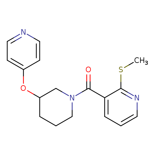 2-(methylsulfanyl)-3-[3-(pyridin-4-yloxy)piperidine-1-carbonyl]pyridine