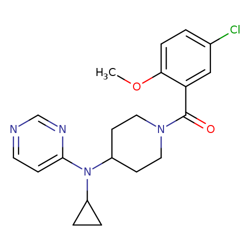 N-[1-(5-chloro-2-methoxybenzoyl)piperidin-4-yl]-N-cyclopropylpyrimidin-4-amine