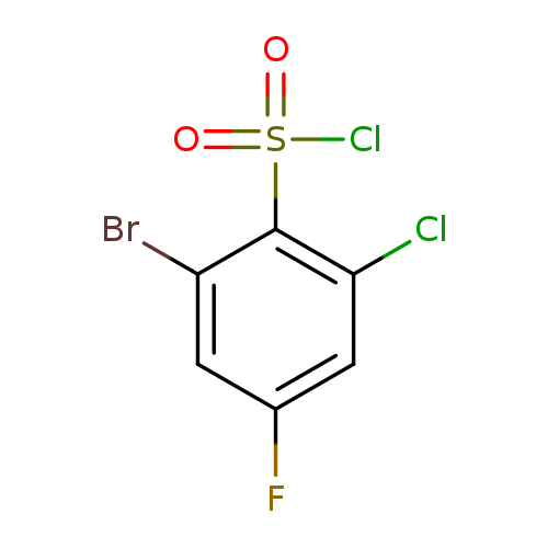 2-bromo-6-chloro-4-fluorobenzene-1-sulfonyl chloride