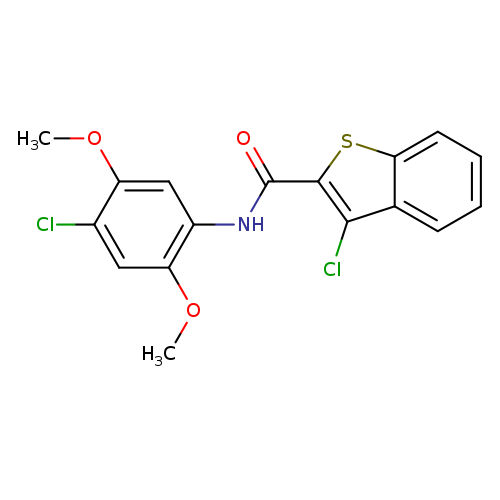 3-chloro-N-(4-chloro-2,5-dimethoxyphenyl)-1-benzothiophene-2-carboxamide