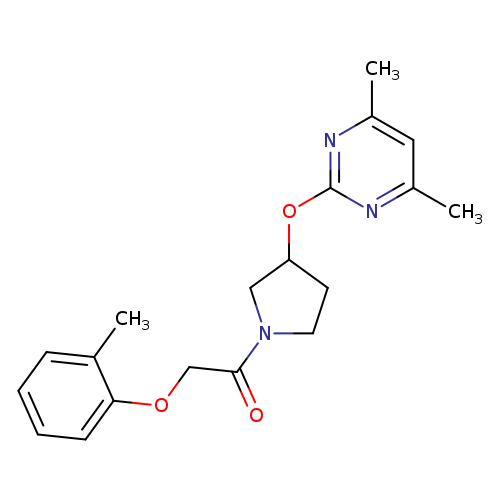 1-{3-[(4,6-dimethylpyrimidin-2-yl)oxy]pyrrolidin-1-yl}-2-(2-methylphenoxy)ethan-1-one
