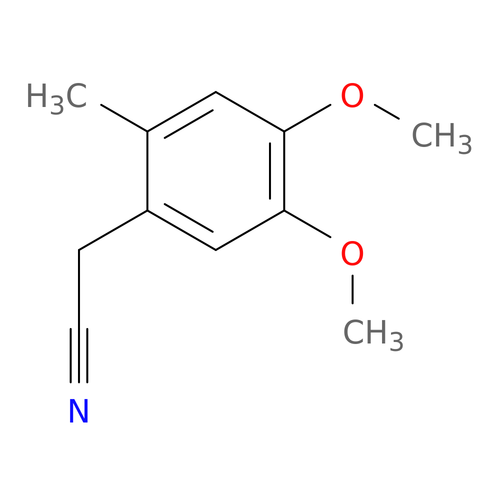 2-(4,5-dimethoxy-2-methylphenyl)acetonitrile