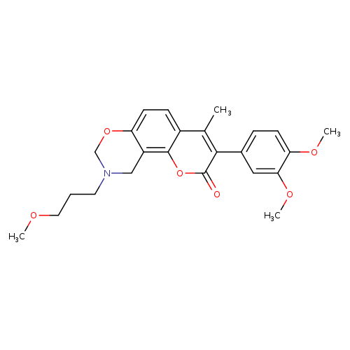 3-(3,4-dimethoxyphenyl)-9-(3-methoxypropyl)-4-methyl-2H,8H,9H,10H-chromeno[8,7-e][1,3]oxazin-2-one