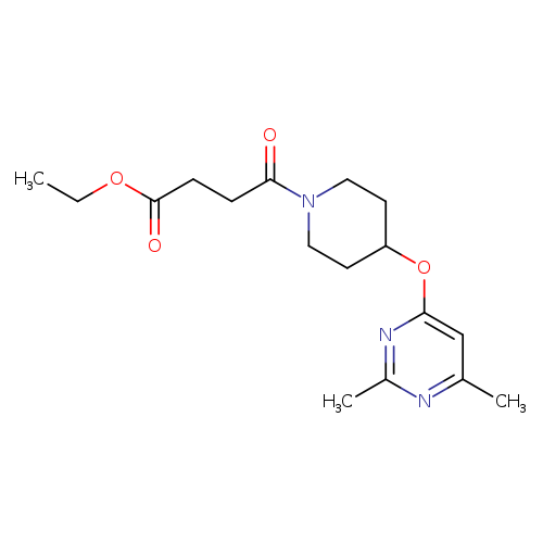 ethyl 4-{4-[(2,6-dimethylpyrimidin-4-yl)oxy]piperidin-1-yl}-4-oxobutanoate