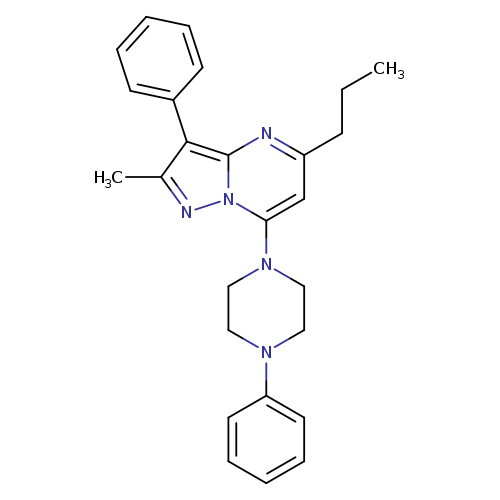 1-{2-methyl-3-phenyl-5-propylpyrazolo[1,5-a]pyrimidin-7-yl}-4-phenylpiperazine