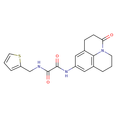 N'-{2-oxo-1-azatricyclo[7.3.1.0^{5,13}]trideca-5,7,9(13)-trien-7-yl}-N-[(thiophen-2-yl)methyl]ethanediamide