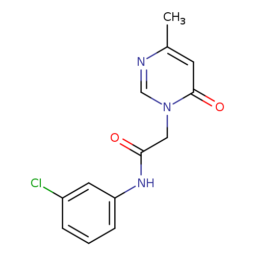 N-(3-chlorophenyl)-2-(4-methyl-6-oxo-1,6-dihydropyrimidin-1-yl)acetamide