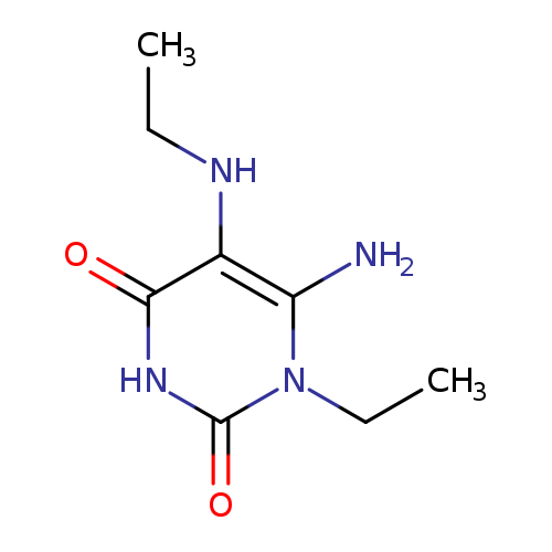 6-amino-1-ethyl-5-(ethylamino)-1,2,3,4-tetrahydropyrimidine-2,4-dione