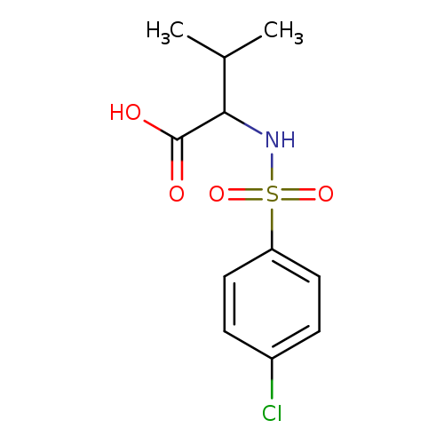 2-(4-Chlorophenylsulfonamido)-3-methylbutanoic acid