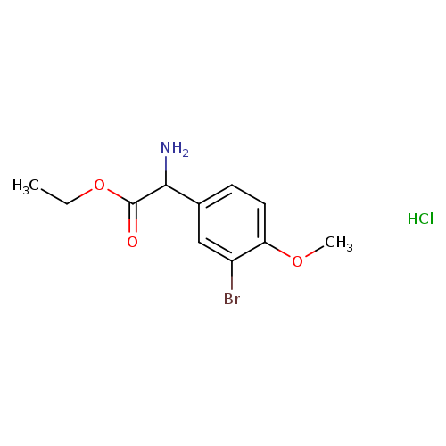 ethyl 2-amino-2-(3-bromo-4-methoxyphenyl)acetate hydrochloride