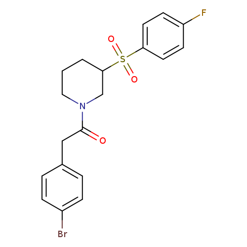 2-(4-bromophenyl)-1-[3-(4-fluorobenzenesulfonyl)piperidin-1-yl]ethan-1-one